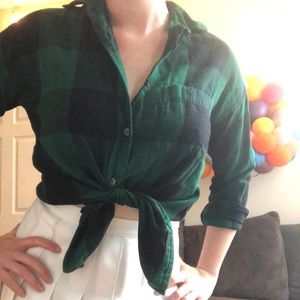 Green and black flannel from Old Navy